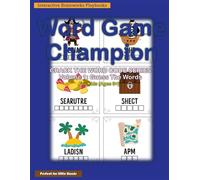 Word Game Champion: Crack the Word Code Series: Volume 1: Guess The Words - 35 Exciting Unscramble Letters & Form Words Puzzles for Kids Ages 6 and ... Book for children Black & White Print