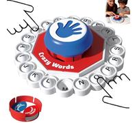 Word Game Letters Press with Timer,think Words Game,The Quick Thinking Letter Pressing Games,24 Letters Pressing Games,Bring Friends & Family Together,Fast-Paced Family Board Games For 2-8 Players-A