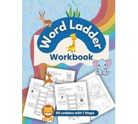 Word Ladder Workbook: Easy Level Word Ladder Puzzles for Kids with a few Coloring Pages at the End, Black and White Word Ladder Puzzle Books for Kids