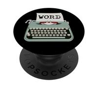 Word Macchina da scrivere divertente PopSockets PopGrip Adesivo