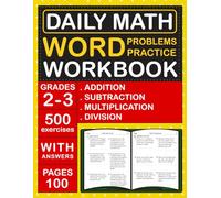 Word Problems Daily Math Practice Workbook For Grades 2-3 With Addition, Subtraction, Multiplication And Division