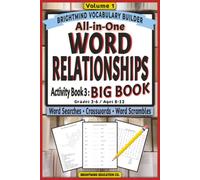 Word Relationships Vocabulary Builder: BIG BOOK - Mixed Word Relationships: Volume 1: Ultimate Puzzle Collection for Grades 3-6 (Ages 8-12) with Word ... Scrambles, and Latin Roots Activities