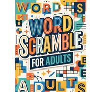 Word Scramble for Adults, Large Print Word Jumble Puzzle Book and Fun Word Games Activity Challenge