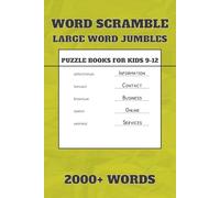 Word Scramble Puzzles for 12-16: Kids 12-16 Scramble Book | 2000+ Words | 50+ Puzzles | 6x9 Inches | Solutions Included