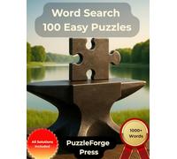 Word Search - 100 Easy Puzzles: For Adults and Seniors | Large Format | 1 Puzzle Per Page | Solutions Included | 1000+ Words | Relaxing word search fun for calm puzzle time