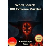 Word Search - 100 Extreme Puzzles: For Adults and Seniors | Large Format | 1 Puzzle Per Page | Solutions Included | 1500+ Words | Intense puzzle challenge for dedicated word search fans
