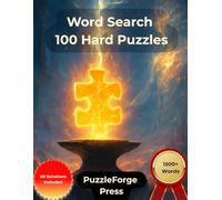 Word Search - 100 Hard Puzzles: Large Print for Adults and Seniors | Large Format | 1 Puzzle Per Page | Solutions Included | 1500+ Words | Challenging Word Search Fun and a Great Gift