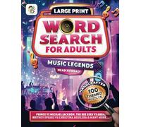 Word Search: 100 Word find Games Puzzle Book for Adults about Music Legends