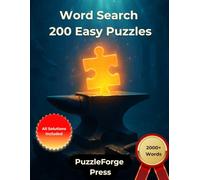 Word Search - 200 Easy Puzzles: Large Print for Adults and Seniors | 2000+ Words | 2 Puzzles Per Page | Solutions Included | Gentle Word Search Fun and a Great Gift