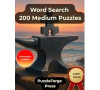 Word Search - 200 Medium Puzzles: Large Print for Adults and Seniors | 2400+ Words | 2 Puzzles Per Page | Solutions Included | Enjoyable Brain Training and a Great Gift