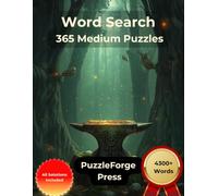 Word Search - 365 Medium Puzzles: Large Print for Adults and Seniors | 365 Medium Puzzles | 2 Puzzles Per Page | Solutions Included | Daily Brain Exercise with a Pleasant Challenge