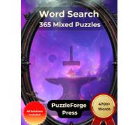 Word Search - 365 Mixed Puzzles: Large Print for Adults and Seniors | 4700+ Words | 2 Puzzles Per Page | Solutions Included | Mixed Word Search from Easy to Extreme