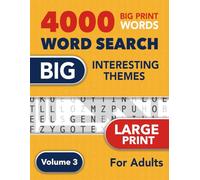 Word Search - 4000 Big Print Words - Volume 3