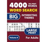 Word Search - 4000 Big Print Words - Volume 4