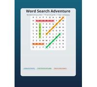 Word Search Adventure: 90 Themed Puzzles with Color Solutions: Everyday Themes Word Search: Beach, School, Space & More - 90 Puzzles with Solutions