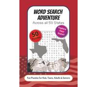 Word Search Adventure Across all 50 States: Word Search Puzzles with Easy to Read Print about State Capitals, Major Cities, Cultural Icons and More | ... ... Gift for Vacations, Holidays, and Travel