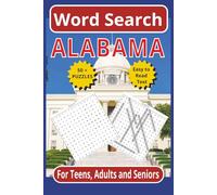 Word Search Alabama: 6x9 110-page | 50+ Puzzles for Teens, Adults and Seniors