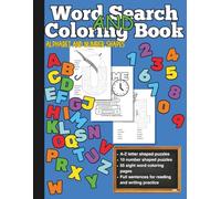 Word Search And Coloring Book: Alphabet And Number Shapes