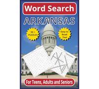 Word Search Arkansas: 6x9 110-page | 50+ puzzles for Teens Adults and Seniors