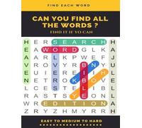 Word Search Boo Find Each Word Can You Find All the Words ? Find It (Tascabile)