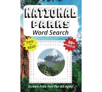 Word Search Book Featuring National Parks: Easy To Read Print, 6 x 9 Inches, 127 Pages, 63 Puzzles, Screen-free Entertainment for All Ages