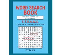 Word Search Book for 8 Year Old Kid Geography: S.T.R.A.W.S. Study Time Reading And Word Search