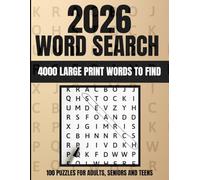 Word Search Book for Adults 2026: 4000 Big Large Print Words To Find, Anti-Eye Strain Puzzles for Adults, Teens & Seniors