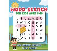 Word Search Book for Kids 6-10 | 100 Fun Themed Search Puzzles, Great for Summer Break | Paperback, Large Print, 200 Pages, 8.5 x 11