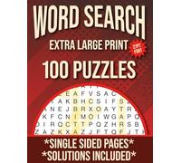 Word Search Book for Kids Adults & Seniors - Extra Large Print (27Pt) - 100 Puzzles - Several Topics - Solutions Included