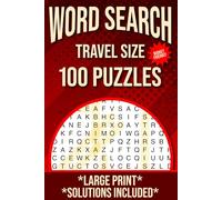 Word Search Book for Kids & Adults - Travel Size - Large Print (20PT) 100 Puzzles - Several Topics - Solutions Included