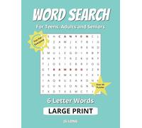 Word Search Book- Six Letter Words: Large Easy to Read Print. Great for Gifts, Leisure Time, Travel and more. 8.5x11 inches, 110 pages.