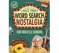Word Search Books for Adults Large Print Puzzle: Brain Memory Games for Adults & Seniors with Dementia Puzzles, Word Find Nostalgia Activity for Elderly Women & Men