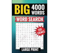 Word Search Books for Adults Large Print Travel Size Puzzle: 4000 Words Across 200 Unique Themed Puzzles, Stress Relief, Brain training, and Relaxing for Adults, Seniors, and Teens
