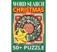 Word Search Christmas / 50+ / LARGE PRINT: Christmas Crossword Puzzle Book for Adults, Kids and Teens / Easy to read - and all solutions including! Paperback / 6x9 inch