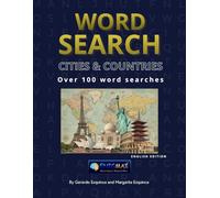 Word search: Cities & Countries: Large Print Puzzle Book for Travelers, Adults & Seniors: 100+ Geography, Capitals & Exotic Destinations Games to Explore the World (EnigMax Collection)