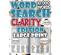 Word Search Clarity Edition - 10,000 Words for Mental Sharpness