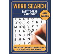 Word Search: Easy-to-Read, Large Print | 4000 Words, 100 Puzzles with Interesting Themes, 1 Puzzle Per Page | 8.5x11 inches, 114 Pages ... Gift for Vacations, Holidays and Relaxation