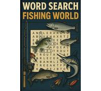 Word Search Fishing World: Nature Lovers and Outdoors adventure | Vacations, Holidays, and Free Time | Fun Brain Games for Adults