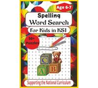 Word Search for 6-7 Year Olds: Fun Activity Book For Kids to Expand Vocabulary, Improve Spelling and Reading Skills | Easy to Read Print | 50+ Puzzles | 6x9 inch