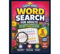 Word Search for Adults Large Print: Easy Garden & Flowers Puzzles with Only 5 Words Per Puzzle for Relaxation, Stress Relief & Fun