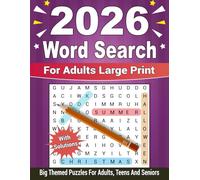 Word Search for Adults Large Print: Fun Holiday Activity Book for Adults, Big Themed Word Search Puzzle Book for Adults, Teens and Seniors With Solutions