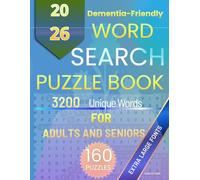 Word Search for Adults & Seniors: Large Print Dementia-Friendly Puzzles: 160 Large Print Puzzles | Designed for Gentle Brain Exercise & Memory Care