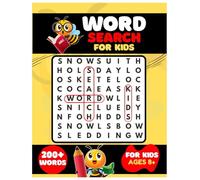 Word Search For Kids : 200+ Word Puzzles,Brain-Boosting Puzzles and Games for Kids ,Search and Find Words Activity Book With Multiple Levels Of Difficulty.