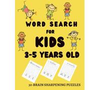 Word Search For Kids 3-5: Easy Letter Recognition Games and Beginner Vocabulary Puzzles.: Simple Puzzle Book with Easy to Read Print about Animals, ... More | 8.5 x 11 inch, 32 Pages, 30 Puzzles...