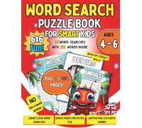 Word Search for Kids Ages 4-6: Fun Starter Puzzle Book with 6x6 Grids and Easy Word Games