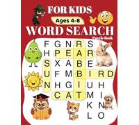 Word Search for Kids Ages 4-8: Fun Challenges for Children: Search and Find Activity Puzzle Book with Multiple Levels of Difficulty and Maze Pages