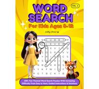 Word Search for Kids Ages 8-12: Over 100 Fun Themed Word Search Puzzles with Increasing Difficulty from Easy to Hard, Guided Instructions & Solutions