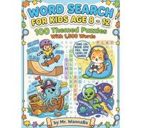 Word Search For Kids: The Ultimate 1,500 Word Challenge: 100 Fun & Educational Themed Puzzles for Curious Minds.