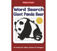 Word Search Giant Panda Bear: Easy-to-read word search puzzles all about Giant Pandas, with 3 bonus Red Panda puzzles. All words have been researched ... about Pandas with challenging, complex words.