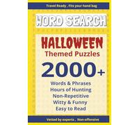 Word Search Halloween Puzzle Edition: Funny Word Search Workbook for Kids Teens Adults and Seniors with Puzzles and solutions